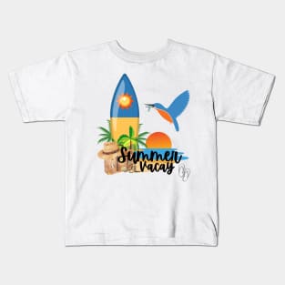 "Summer Vacay" design Kids T-Shirt